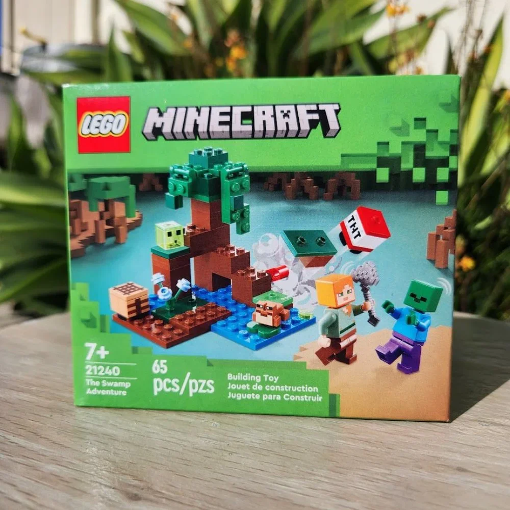 NEW LEGO MINECRAFT SWAMP ADVENTURE 21240  Zombie Alex Frog Slime Building Set
